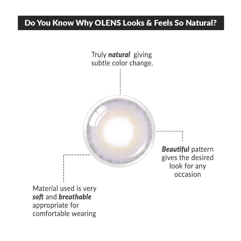 O-Lens Daily Pair Color Contact Lens Pack 1 - French Shine Lavender (0.00 Plano)