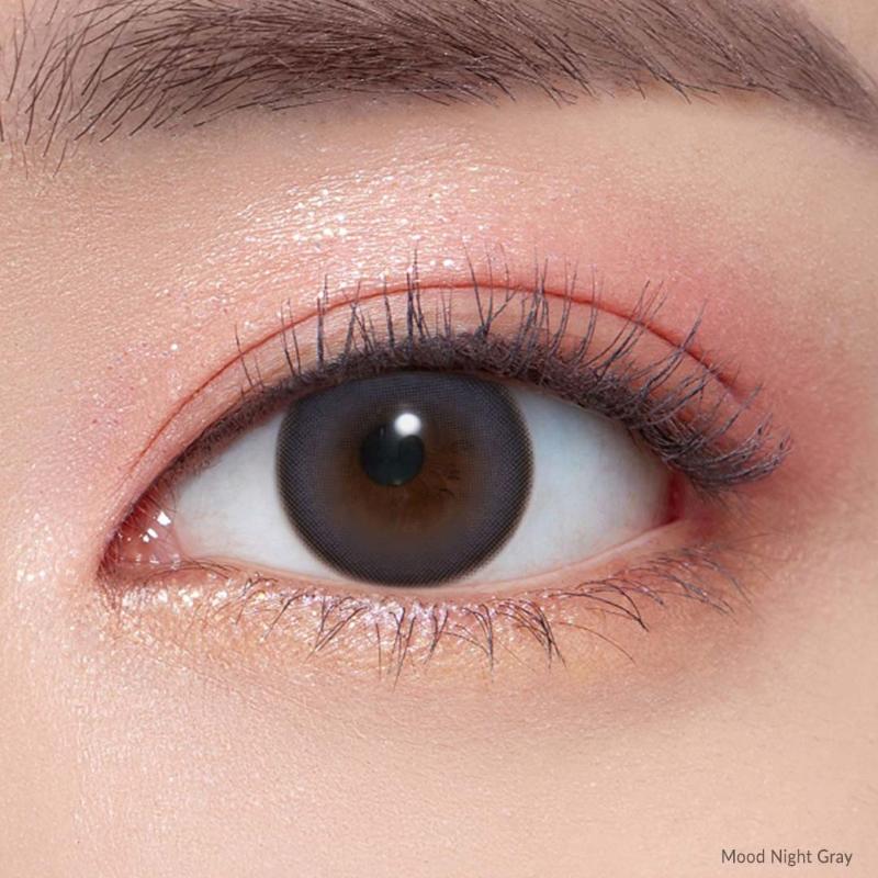 O-Lens Daily Pair Color Contact Lens Pack 1 - Mood Night Grey (0.00 Plano)