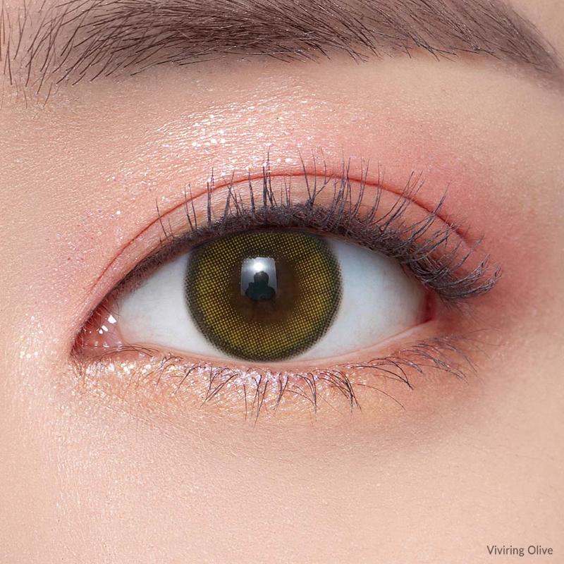 O-Lens Daily Pair Color Contact Lens Pack 1 - Viviring Olive (0.00 Plano)