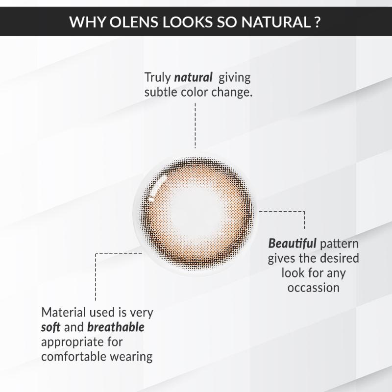 O-Lens Daily Pair Color Contact Lens Pack 1 - Viviring Brown (0.00 Plano)