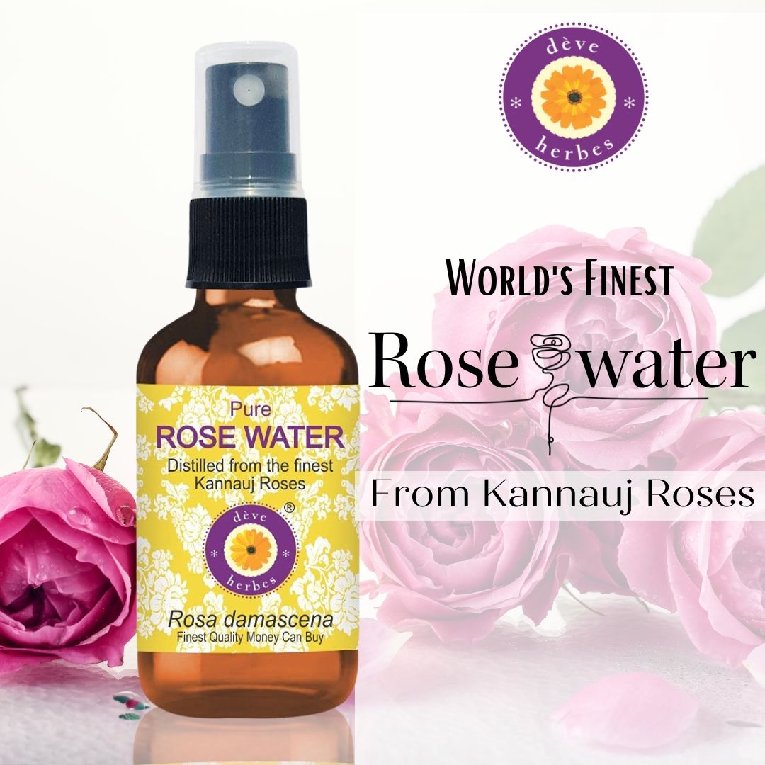 Deve Herbes 100% Pure Rose Water For Pore Tightening, Acne & Hydration | No Artificial Fragrance