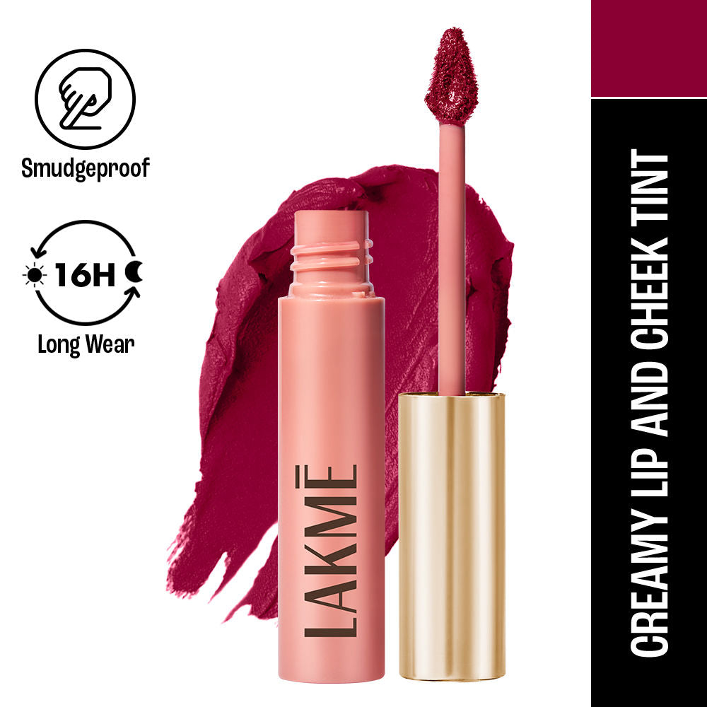 Lakme Double Duty Lip & Cheek Mousse Matte Lipstick & Soft Blush