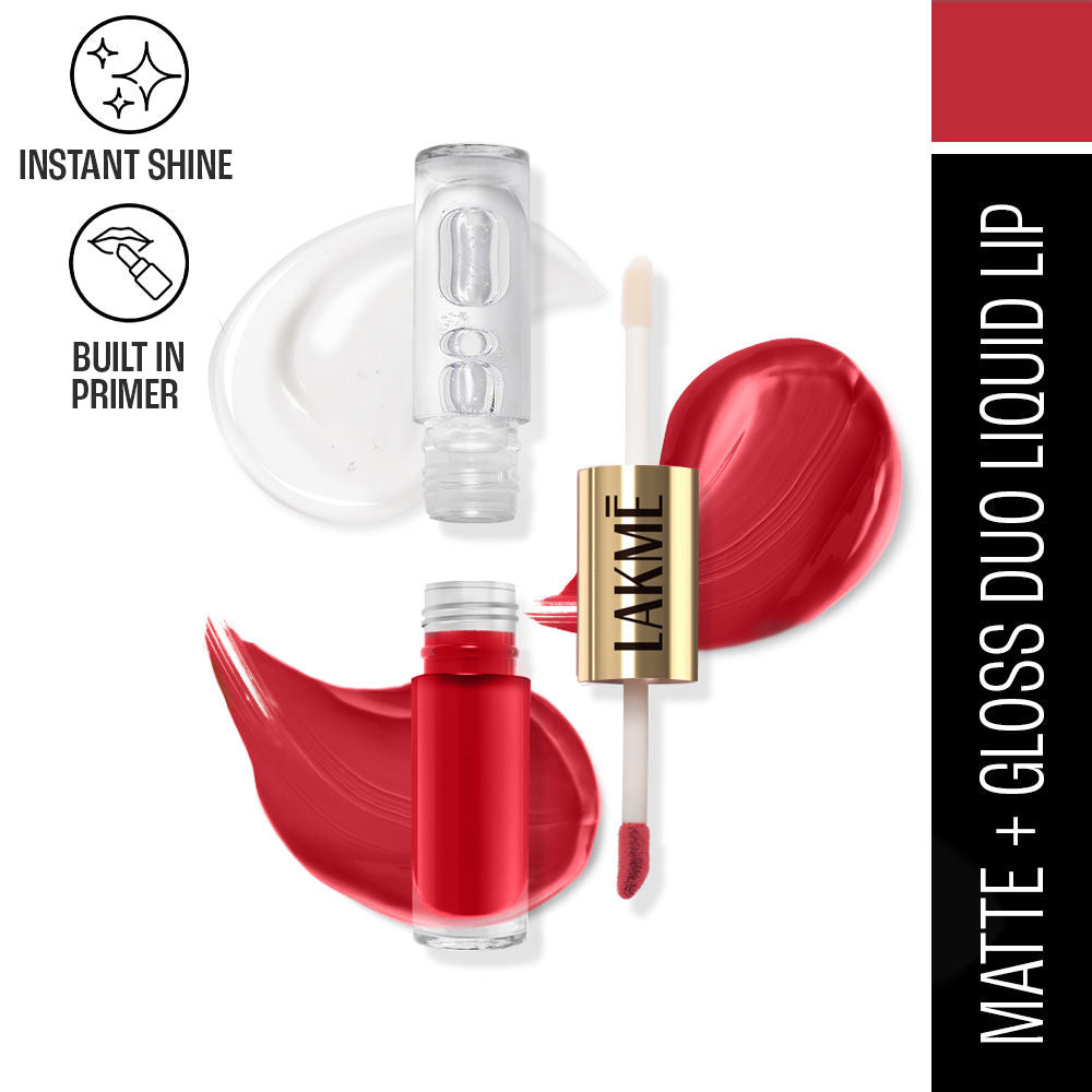 Lakme 9 To 5 Matte To Glass Liquid Lip
