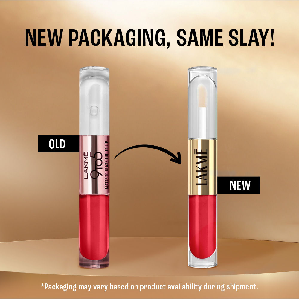 Lakme 9 To 5 Matte To Glass Liquid Lip