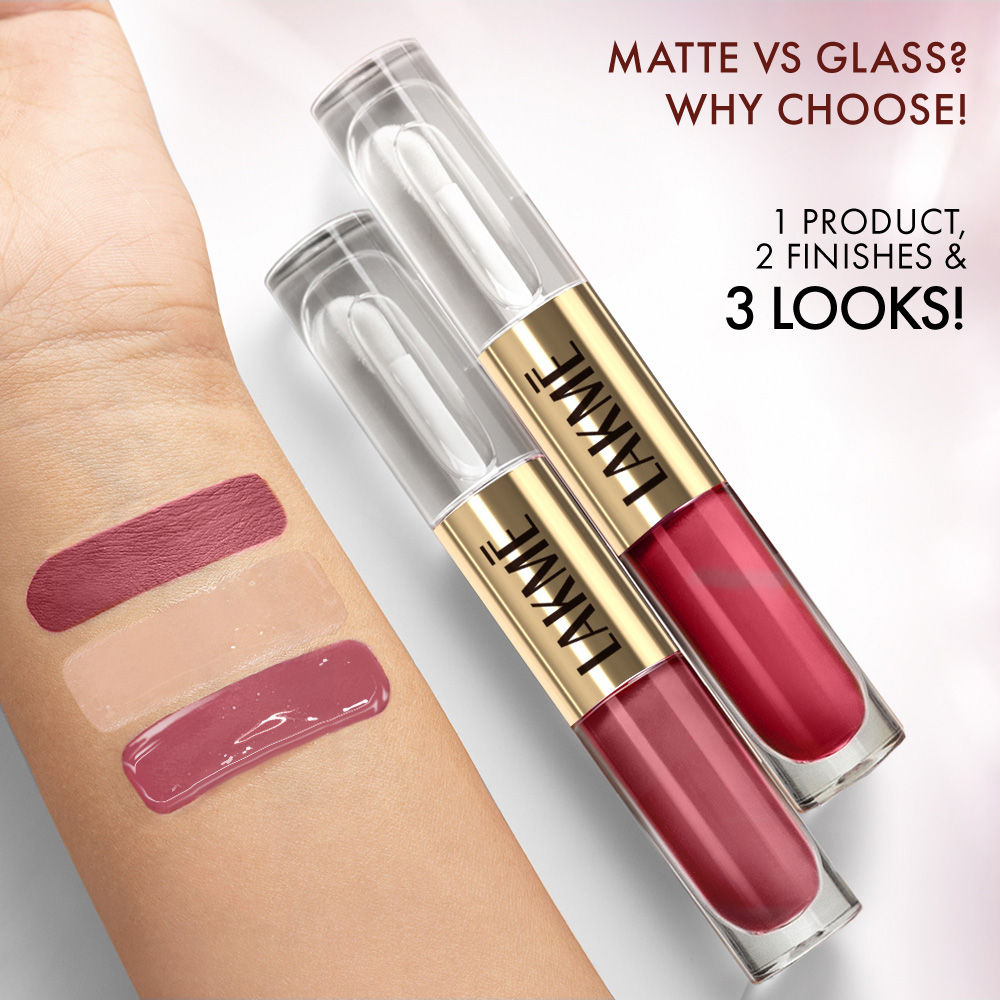 Lakme 9 To 5 Matte To Glass Liquid Lip