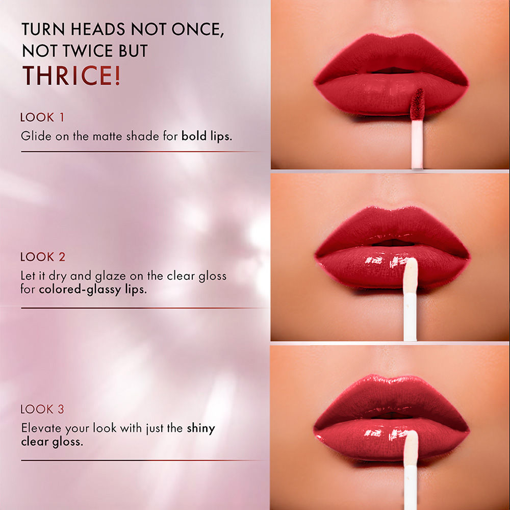 Lakme 9 To 5 Matte To Glass Liquid Lip