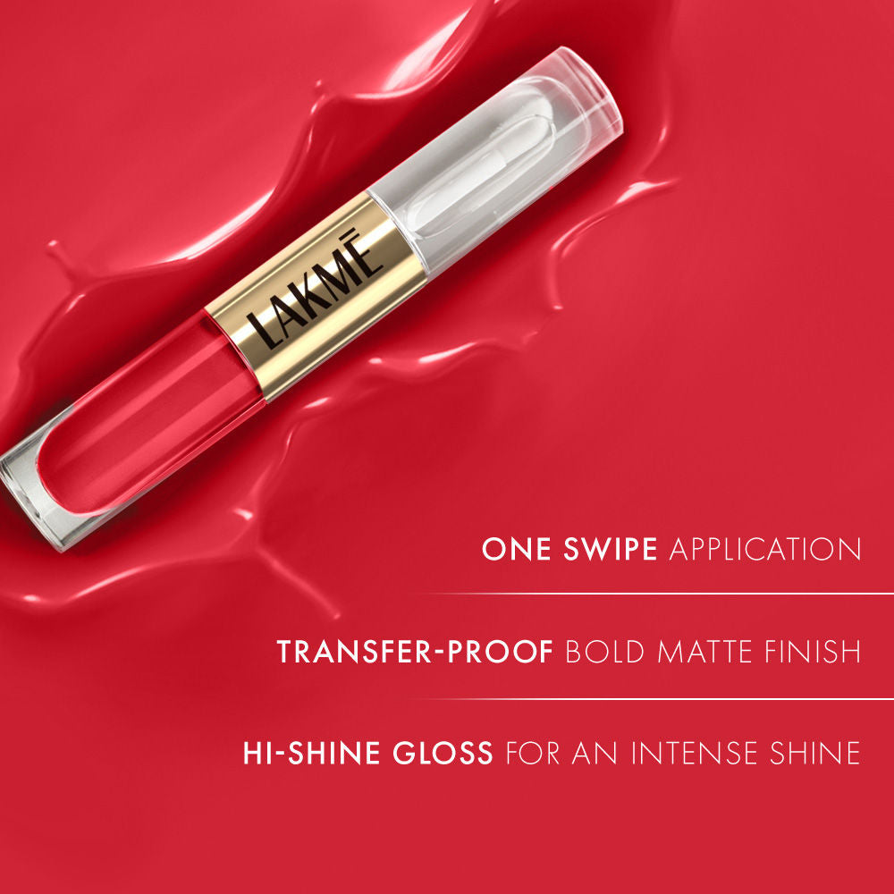 Lakme 9 To 5 Matte To Glass Liquid Lip