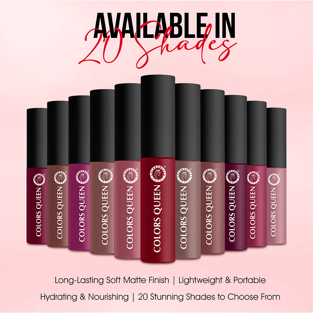 Colors Queen Mellow Matte Lip Cream Liquid Lipstick