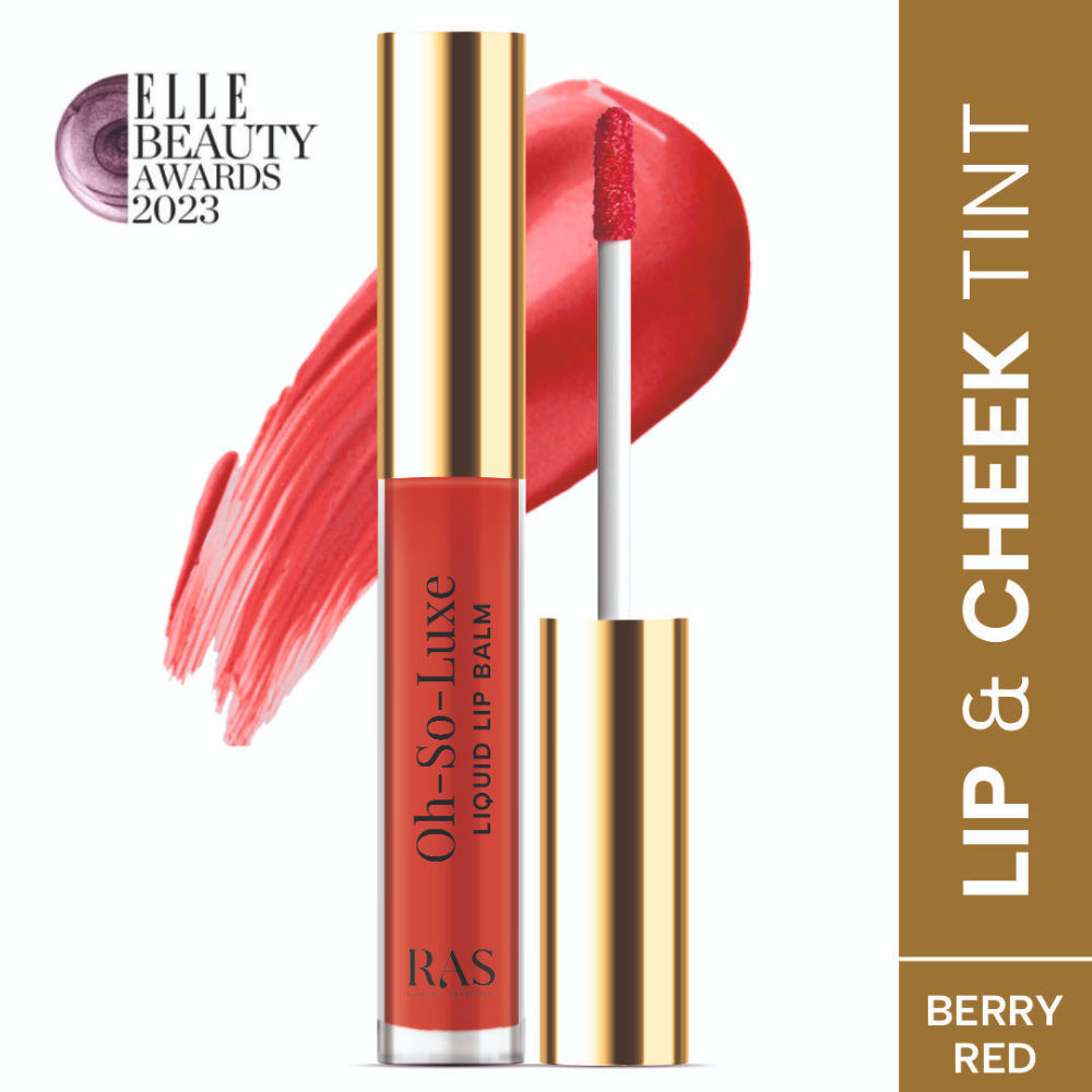 Ras Luxury Oils Oh So Luxe Lip & Cheek Tint Balm with Vitamin E, Shea Butter
