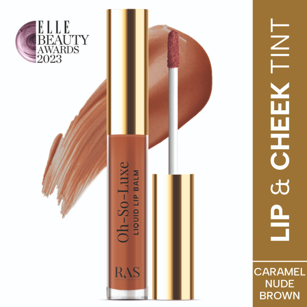 Ras Luxury Oils Oh So Luxe Lip & Cheek Tint Balm with Vitamin E, Shea Butter