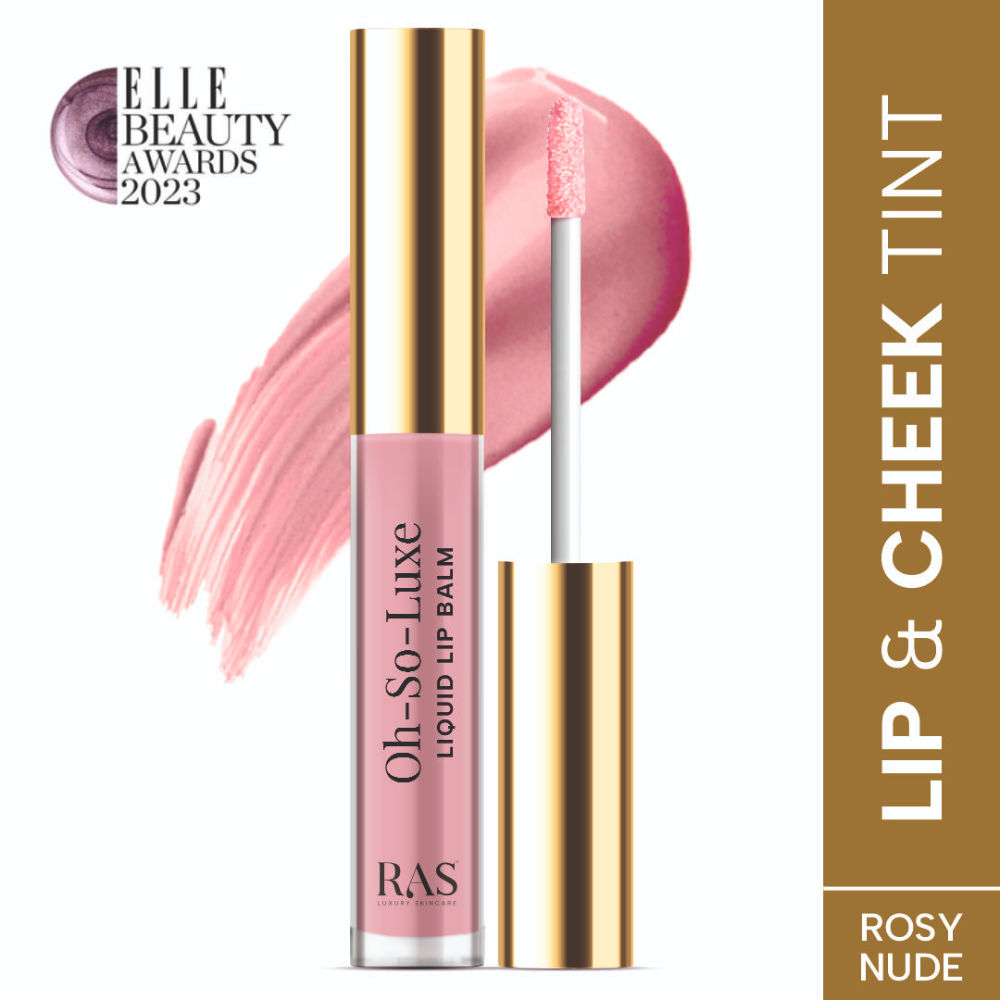Ras Luxury Oils Oh So Luxe Lip & Cheek Tint Balm with Vitamin E, Shea Butter
