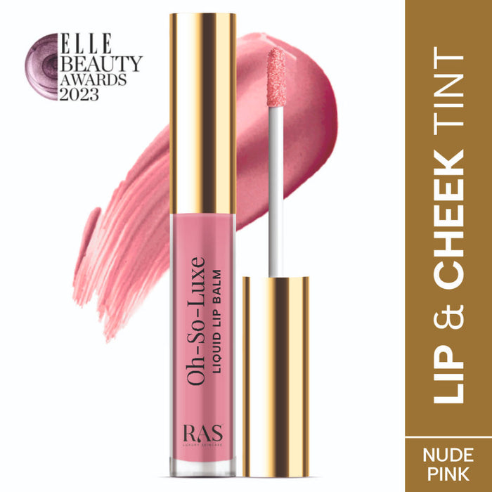 Ras Luxury Oils Oh So Luxe Lip & Cheek Tint Balm with Vitamin E, Shea Butter