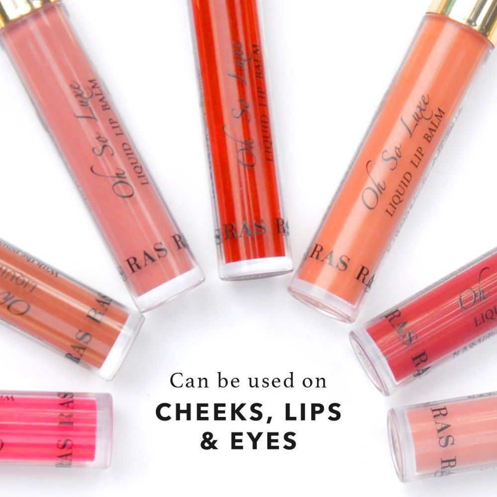 Ras Luxury Oils Oh So Luxe Lip & Cheek Tint Balm with Vitamin E, Shea Butter