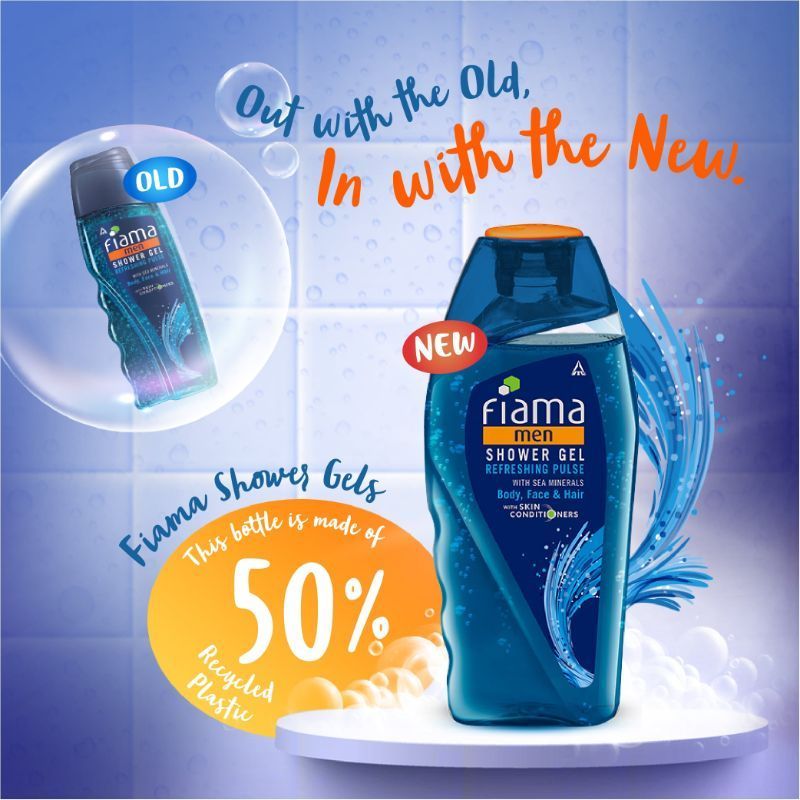 Fiama Men Shower Gel Refreshing Pulse, Body Wash for Fresh Looking Skin with Sea Minerals