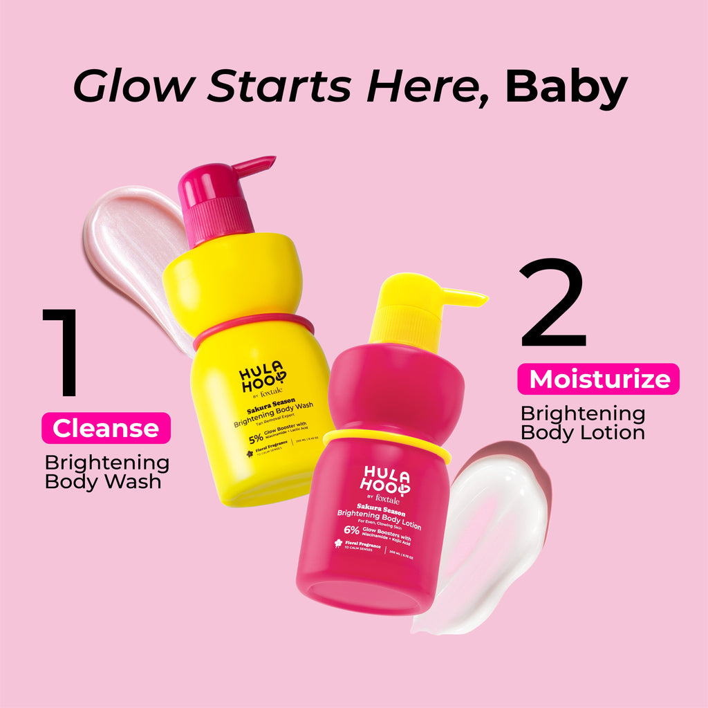 FoxTale Hula Hoop Brightening Body Wash by Foxtale , Exfoliates & Reduces Tan