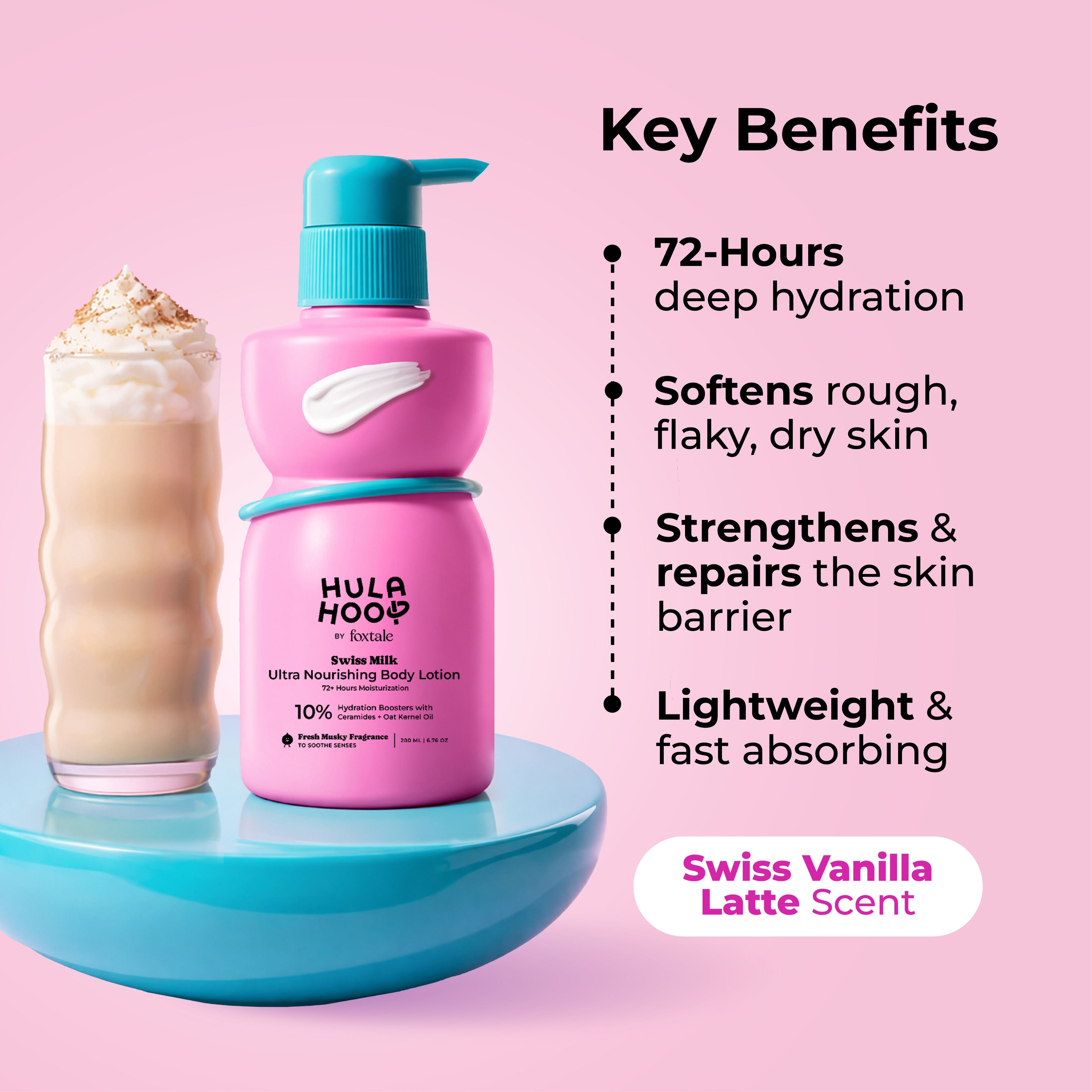 Foxtale Hula Hoop Ultra Nourishing Body Lotion, Hydrates & Repairs