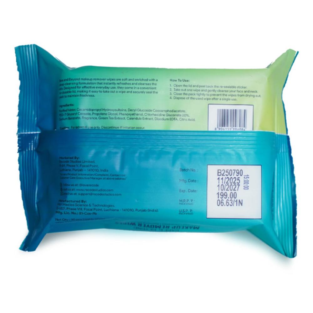 Recode Bare & Beyond Makeup Remover Wipes