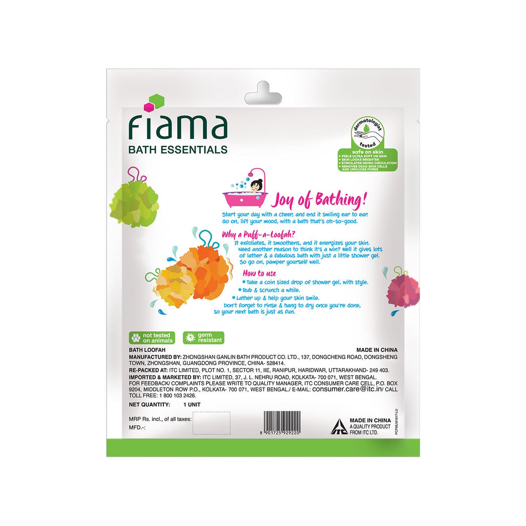 Fiama Bath Essentials Puff-a-Loofah(Color May Very)