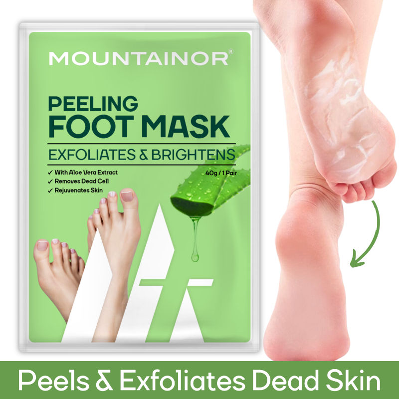 Mountainor Peeling & Exfoliating Foot Mask For Baby Soft Feet Removes & Heals, Dry & Cracked Skin