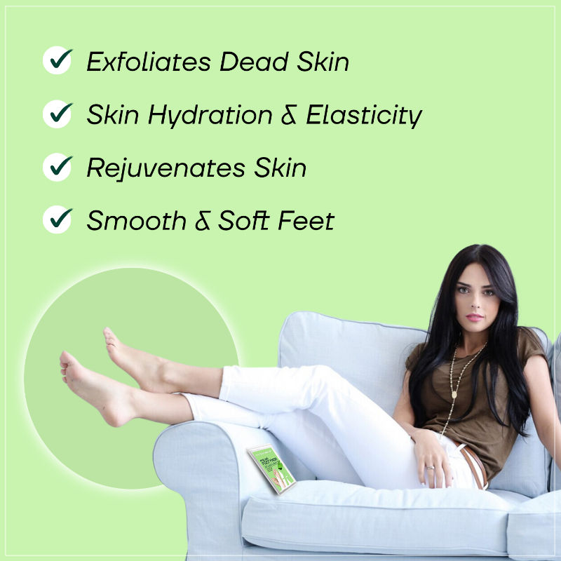 Mountainor Peeling & Exfoliating Foot Mask For Baby Soft Feet Removes & Heals, Dry & Cracked Skin