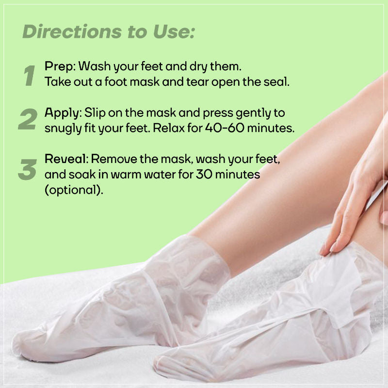 Mountainor Peeling & Exfoliating Foot Mask For Baby Soft Feet Removes & Heals, Dry & Cracked Skin