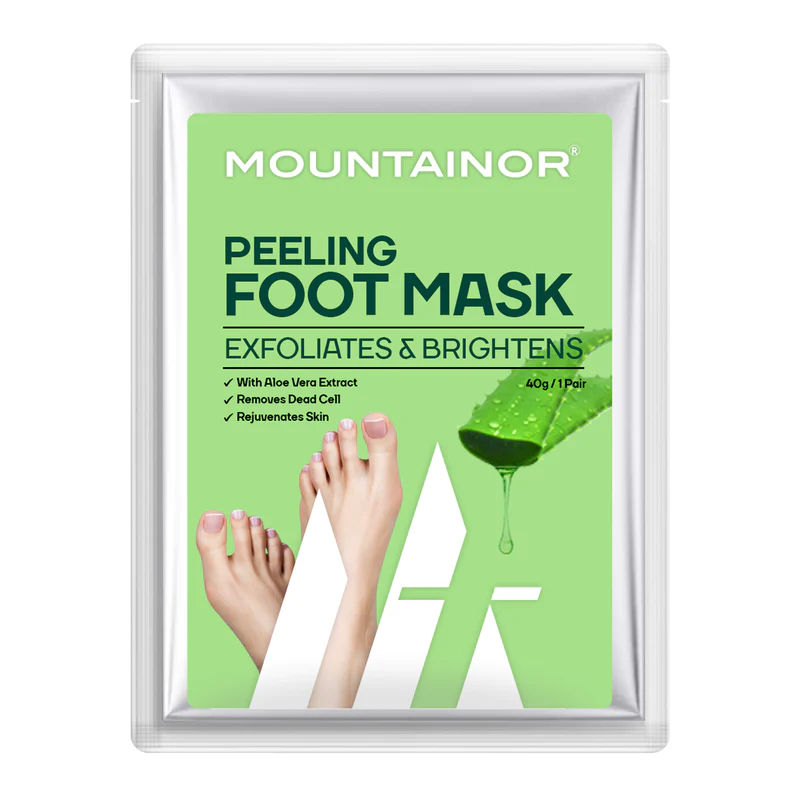 Mountainor Peeling & Exfoliating Foot Mask For Baby Soft Feet Removes & Heals, Dry & Cracked Skin