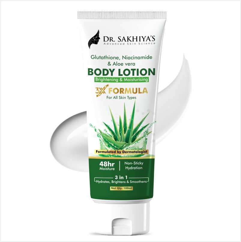 Dr. Sakhiya Body Lotion With Glutathione, Niacinamide & Aloe Vera