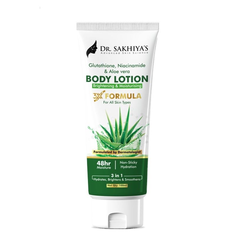 Dr. Sakhiya Body Lotion With Glutathione, Niacinamide & Aloe Vera