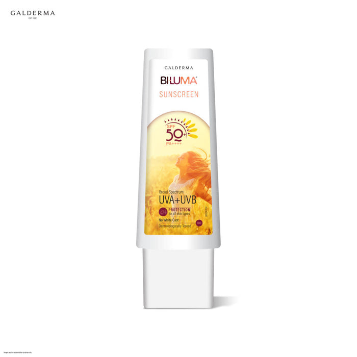 Biluma Sunscreen SPF50+, Reduces Dark Spot & Evens Skin Tone, Non Greasy, Non Sticky