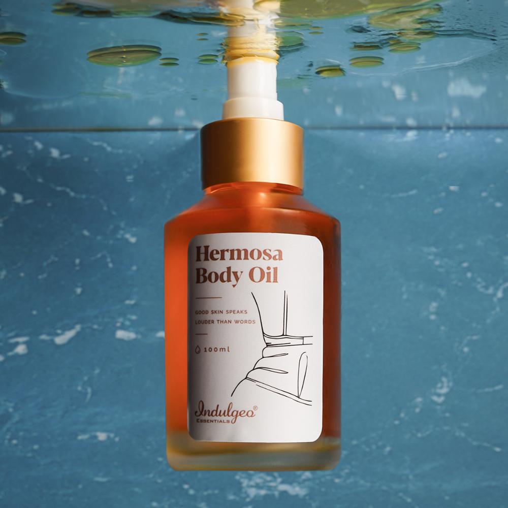 Indulgeo Essentials Hermosa Body Oil For Women, Helps in Reducing Dryness & Dullness