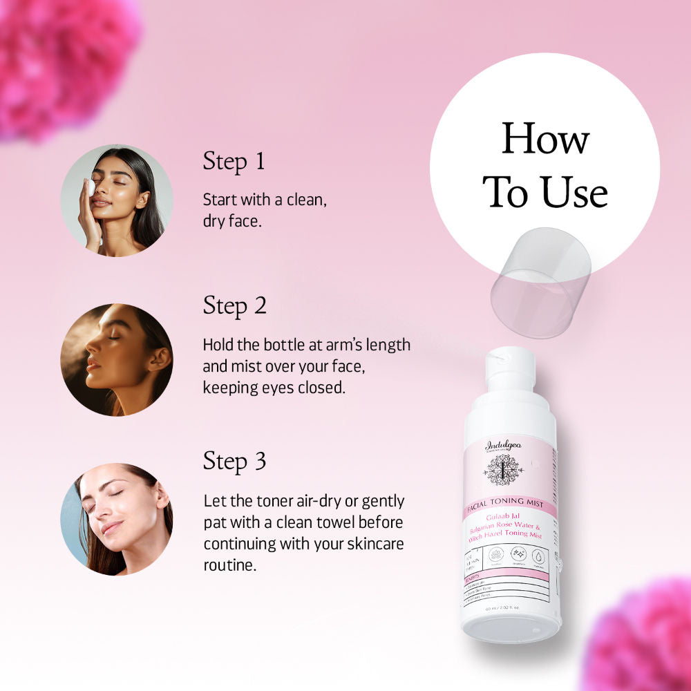 Indulgeo Essentials Gulaab Jal Facial Toning Mist (Rose Water)