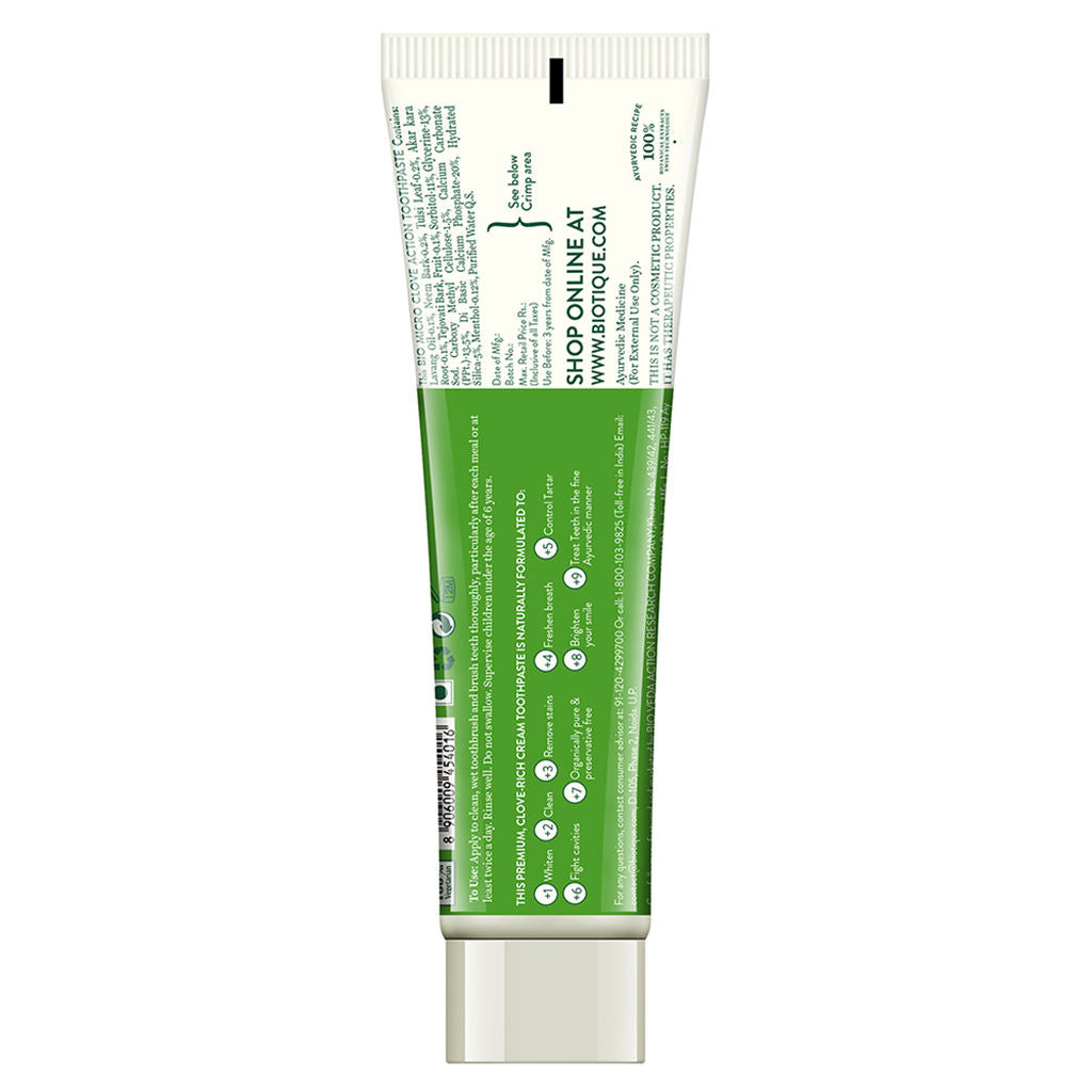 Biotique Clove & Tulsi Complete Care Toothpaste