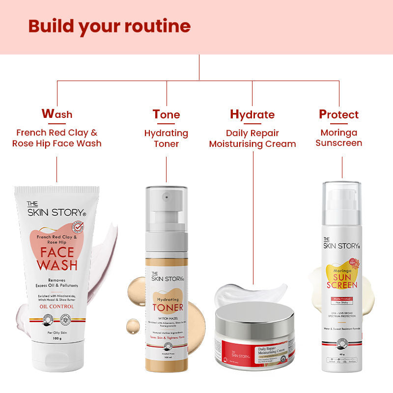 The Skin Story French Clay Pimple Oil Control Face Wash For Acne Prone Oily Skin Cleanses Pores