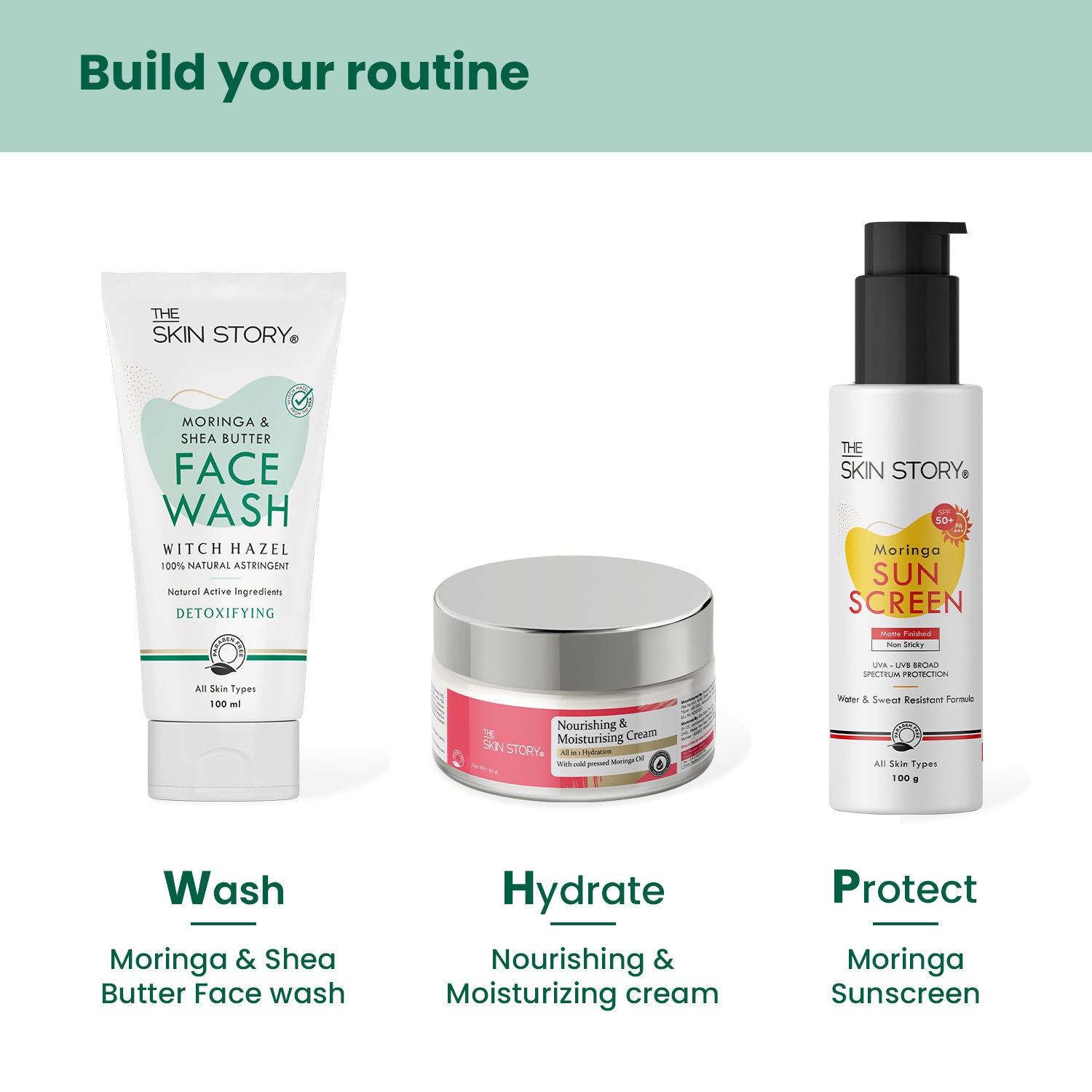The Skin Story Moringa Shea Butter Face Wash - Reduces Acne Breakouts, Minimizes Pores, Oil Control