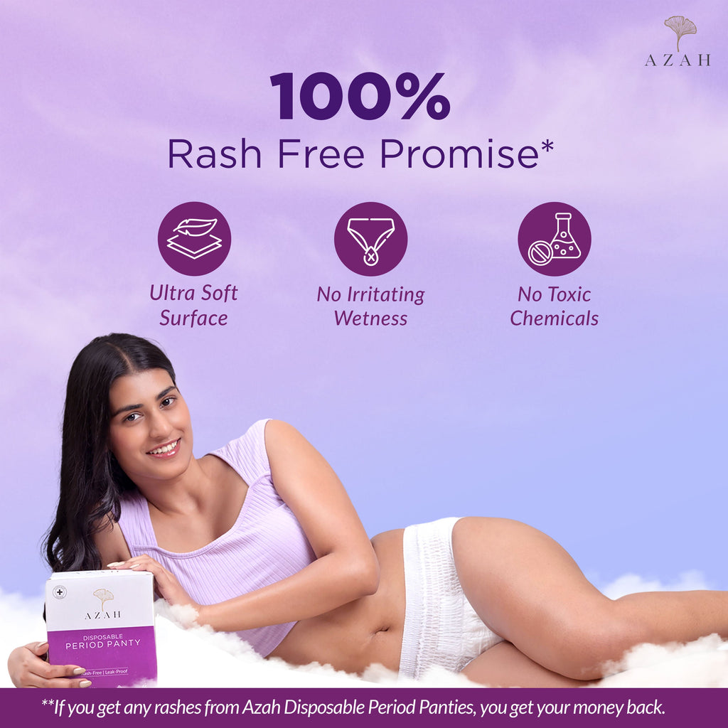 Azah XXXL Night Sanitary Pads For Women, Extra Large Night Pads , 3x More Leakproof - Box of 8