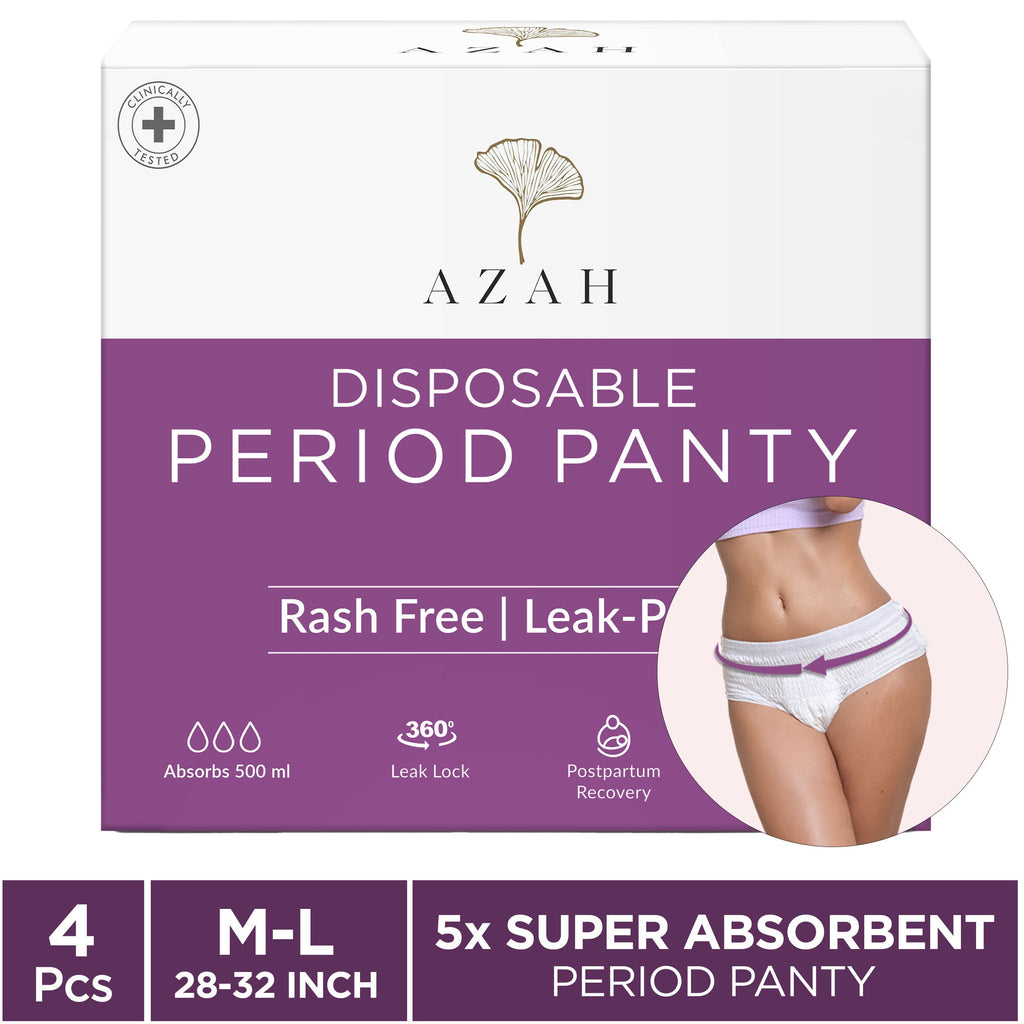 Azah XXXL Night Sanitary Pads For Women, Extra Large Night Pads , 3x More Leakproof - Box of 8