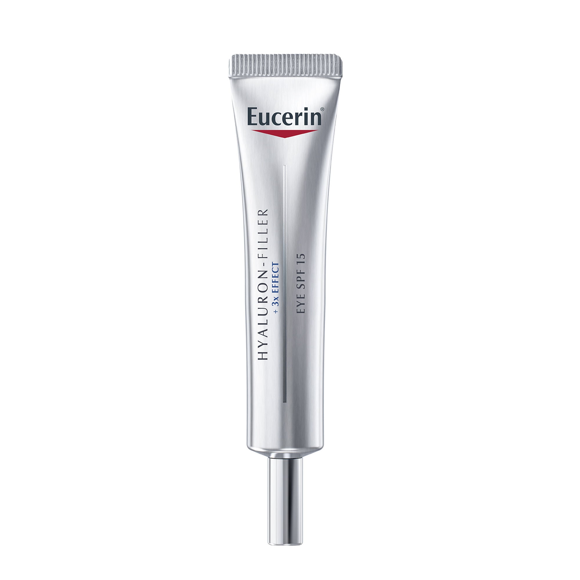 Eucerin Hyaluron-Filler Eye Cream SPF 15 with Hyaluronic Acid & Glycerin, 3X Effect – Reduces Fine Lines & Puffiness