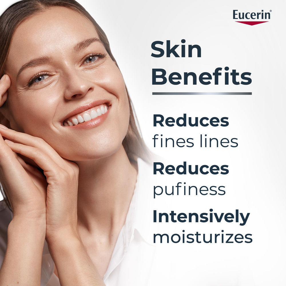 Eucerin Hyaluron-Filler Eye Cream SPF 15 with Hyaluronic Acid & Glycerin, 3X Effect – Reduces Fine Lines & Puffiness