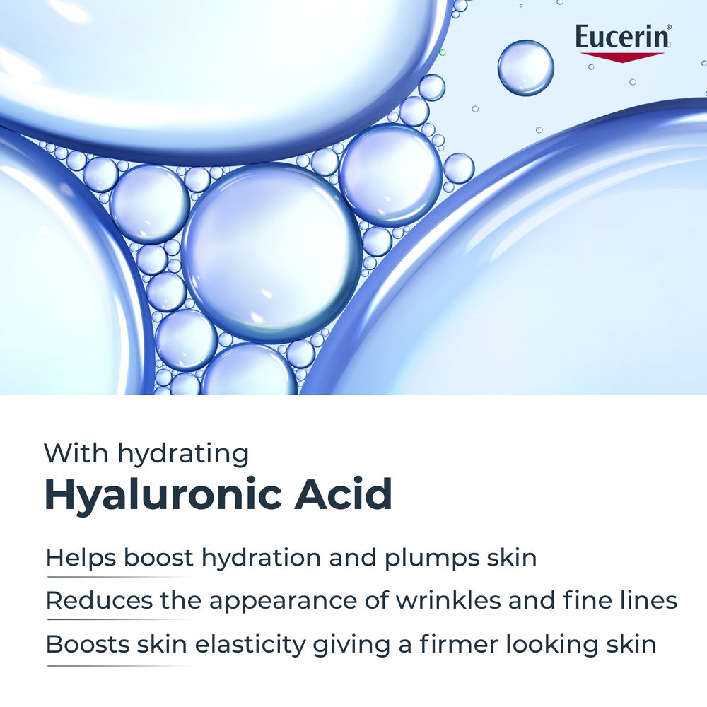 Eucerin Hyaluron-Filler Eye Cream SPF 15 with Hyaluronic Acid & Glycerin, 3X Effect – Reduces Fine Lines & Puffiness