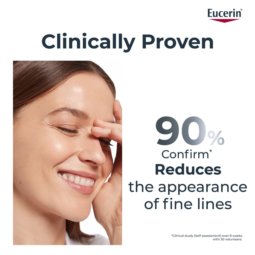 Eucerin Hyaluron-Filler Eye Cream SPF 15 with Hyaluronic Acid & Glycerin, 3X Effect – Reduces Fine Lines & Puffiness