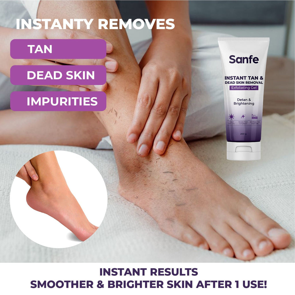 Sanfe Instant Tan & Dead Skin Removal Exfoliating Gel