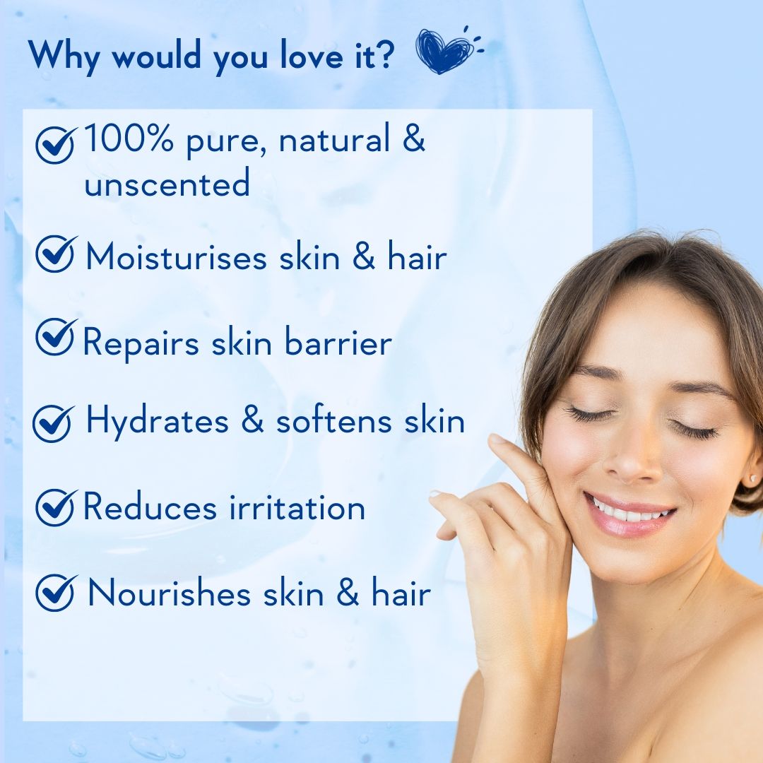 WishCare Pure & Unscented Glycerine for Healthy Skin & Hair|Hydrates, Softens & Nourishes Skin &Hair