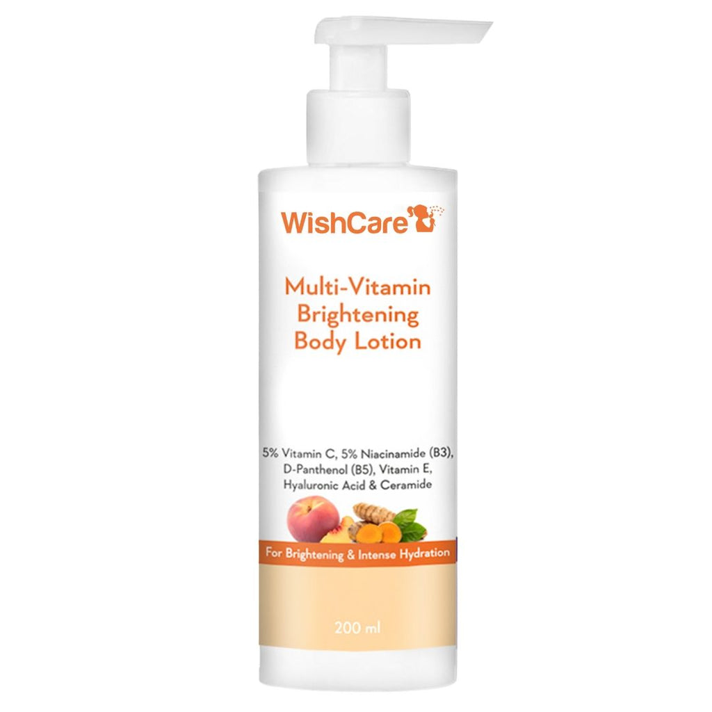 WishCare Multi-Vitamin Brightening Body Lotion for Glowing Skin-Reduces Pigmentation & Dark Spots