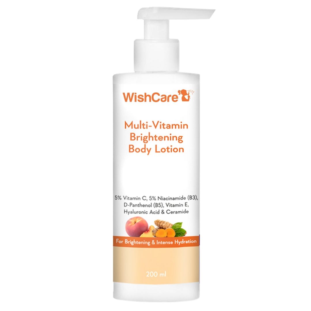 WishCare Multi-Vitamin Brightening Body Lotion for Glowing Skin-Reduces Pigmentation & Dark Spots
