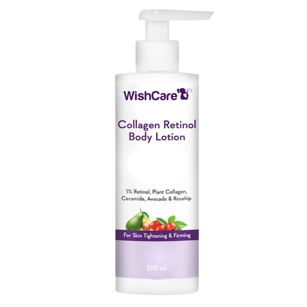 WishCare Collagen 1% Retinol Anti-Ageing Body Lotion With Niacinamide For Skin Tightening & Firming