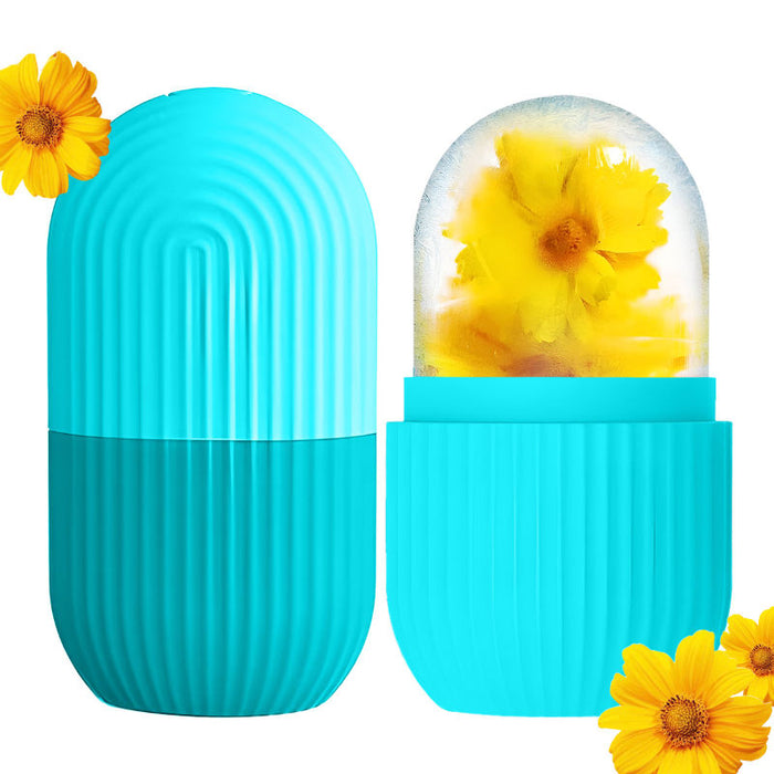 Matra Face Ice Roller For Face Silicone Facial Massager Mold For Depuffing, Glow, Under Eyes & Neck