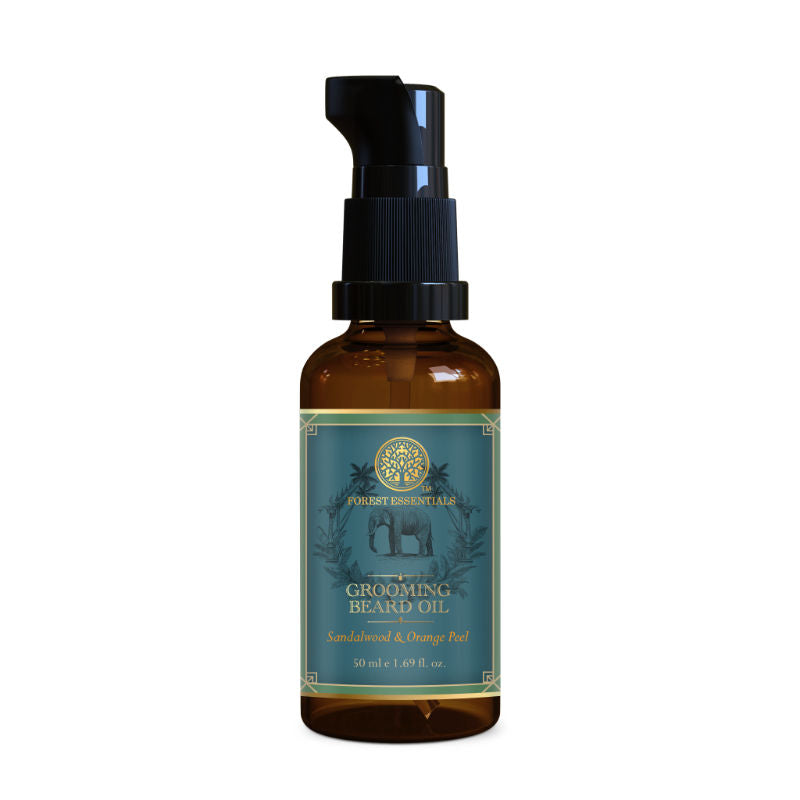 Forest Essentials Grooming Beard Oil - Light, Non Sticky, Natural Beard Growth Oil For Daily Use