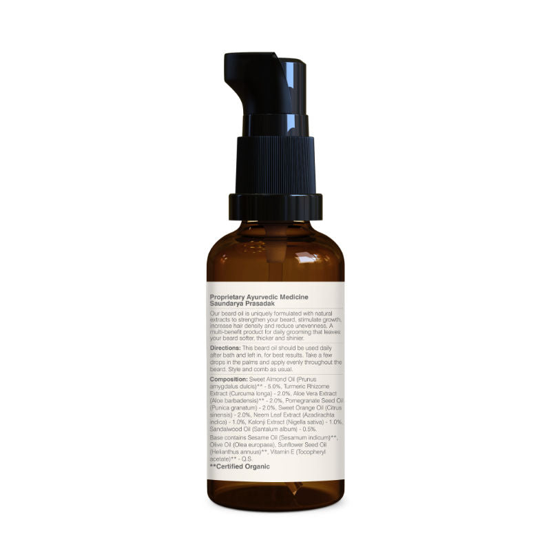 Forest Essentials Grooming Beard Oil - Light, Non Sticky, Natural Beard Growth Oil For Daily Use
