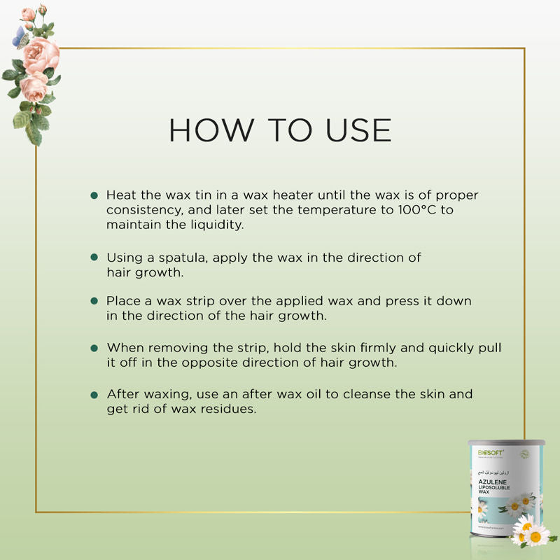 Biosoft Azulene Cream Wax Liposoluble Wax
