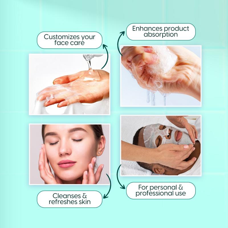 Matra Compressed Sheet Mask Facial Tablets Disposable Travel Face Masks For Spa & Home